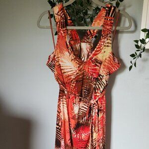 Beach Sunset High-Low Dress